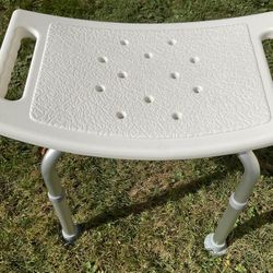 White Bathroom Safety Shower Chair 