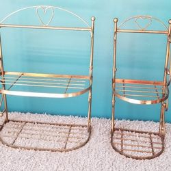 2 Pieces BRASS TABLE TOP ORGANIZERS