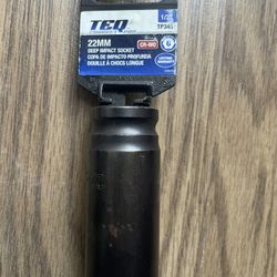TEQ Correct Professional TP345 Impact 22mm Socket, Deep