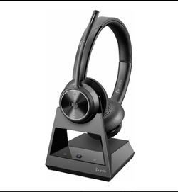 HP Poly Savi 7300 Office Series Wireless Dect Headset, Black
