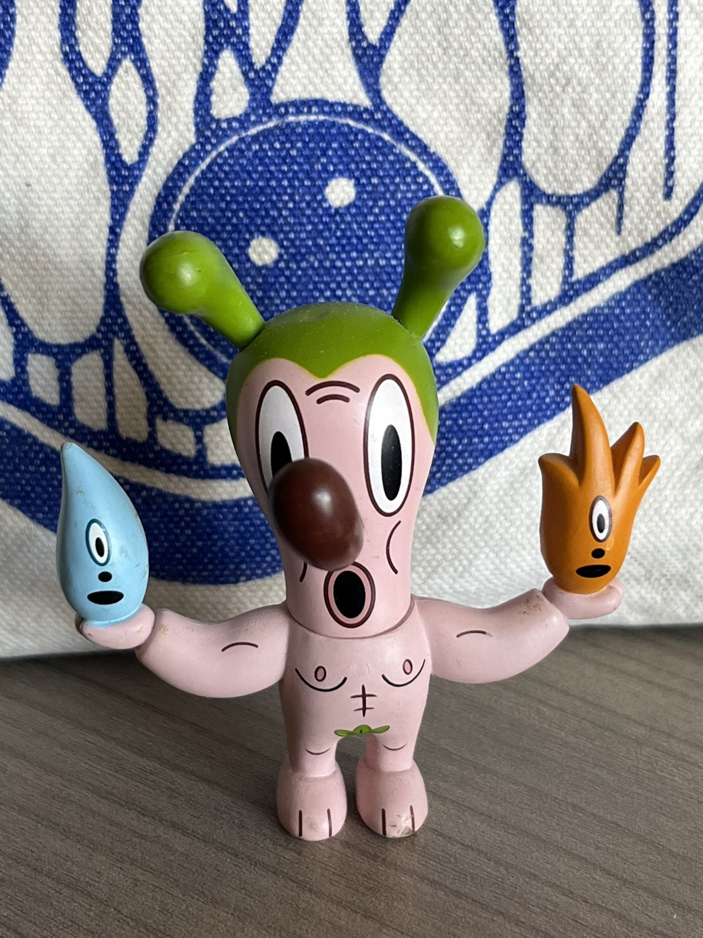 Gary Baseman Vinyl Figurine 2004 Aqua Fire Water Bunny "Naked"