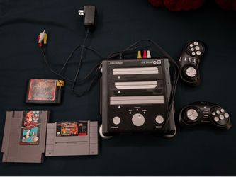 Hyperkin RetroN 3 Bundle – NES/SNES/Genesis Console + 2 Wireless Controllers + 3 Games