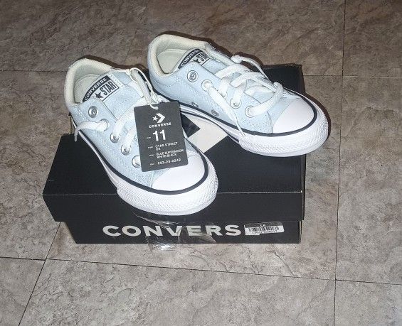 Converse Baby Blue Shoes New 