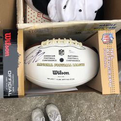 Autographed Football Jacoby Jones