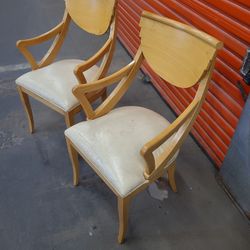  Vintage Leather Chairs  $50.00 OR BEST OFFER. For Both!