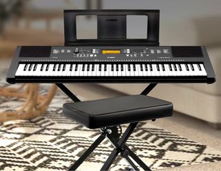 76-Key PSR-EW300 Portable Keyboard With Stand