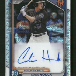 2024 Bowman Chrome #BMA-CH Colin Houck Prospects Autographs Mojo Refractors Auto