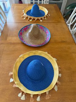 3 Like-New Sombrero Hats