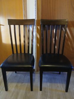 2 Wood chairs