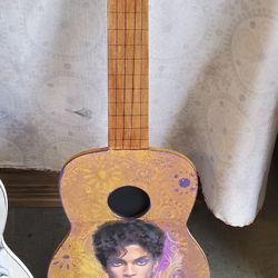 Prince Decopauged  Wood Guitar Cutout 32x12x3/8"