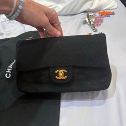 CHANEL Pre-Owned 1(contact info removed) Small Classic Jersey Double Flap shoulder bag