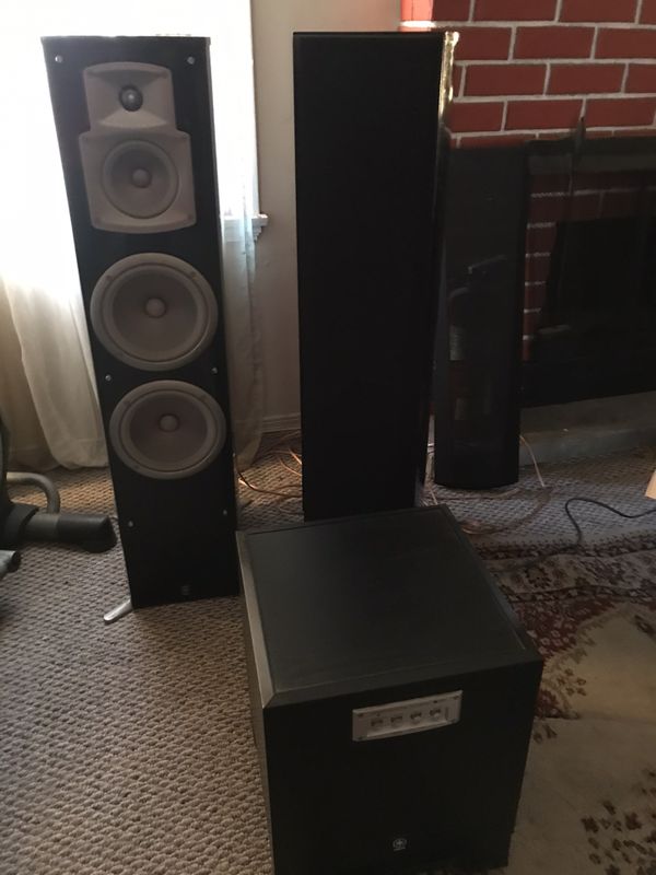 Yamaha Floor Speakers With Subwoofer System For Sale