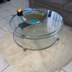 Round Glass Table 