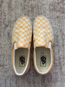 Old Skool Yellow Checkered Vans