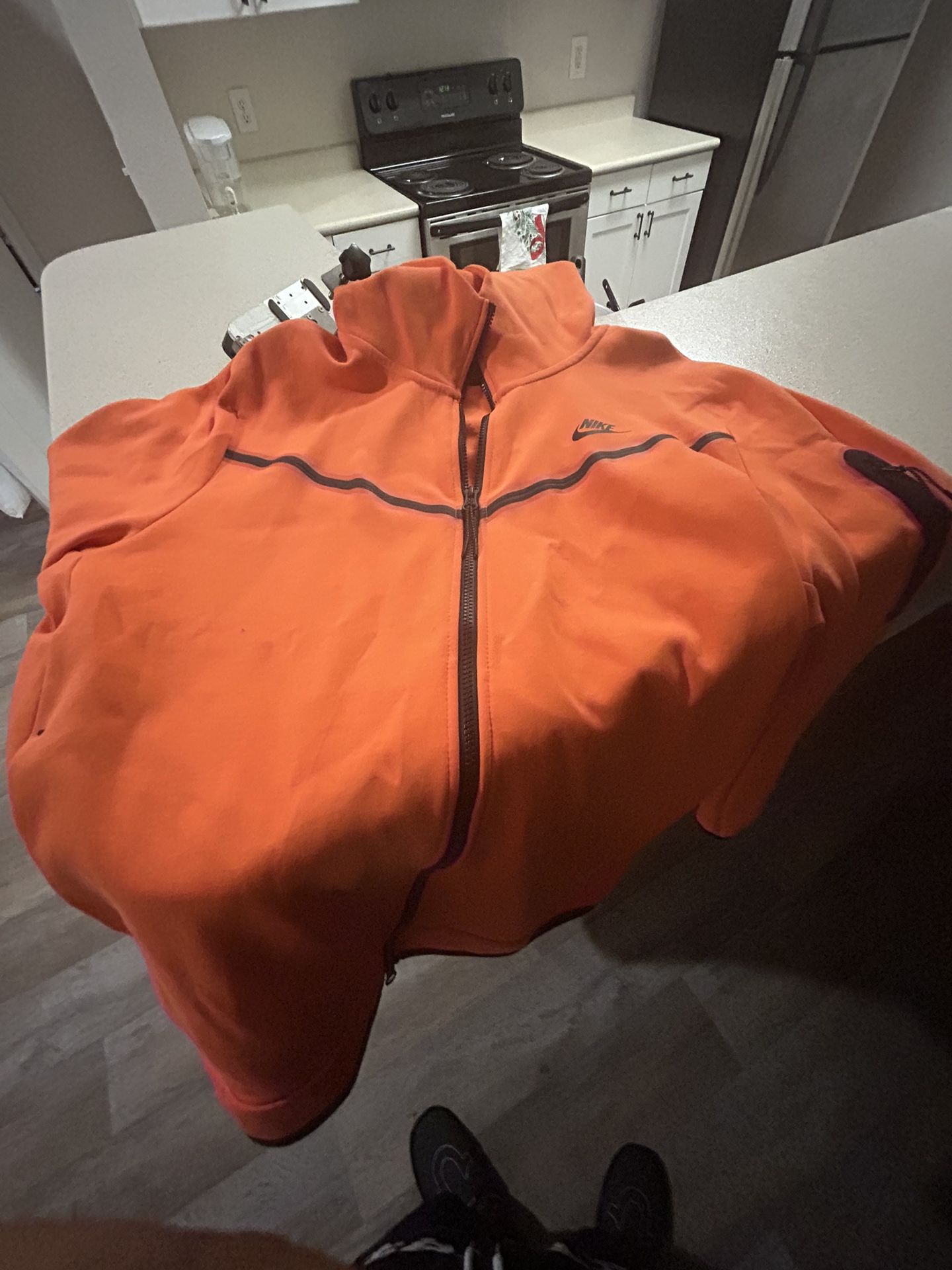 Orange Nike Tech Jacket