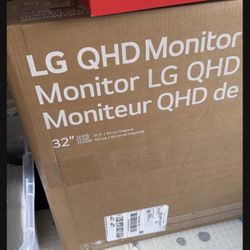 LG QHD Monitor 32 Inch New In Box(Qty:2)