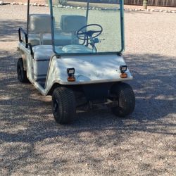 E Z  GO  Golf cart.