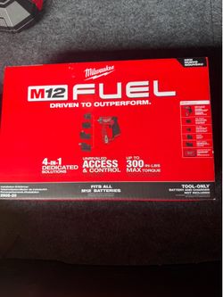M12 FUEL 12V Lithium-Ion Brushless Cordless 4-in-1 Installation 3/8 in. Drill Driver with 4 Tool Head