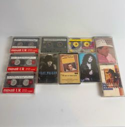 Vintage Cassette Tape Lot Maxell Sony Memorex George Strait Cher Country Music