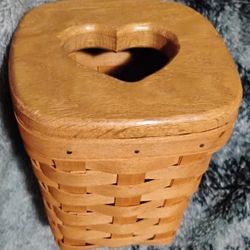 Vintage Longaberger "Sweetheart" Tissue Basket 