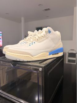 **Air Jordan 3 Retro "UNC" — Men's Size 9 — $250**