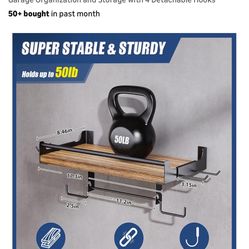 Garage Paper Towel Holder Wall Mount, Wooden