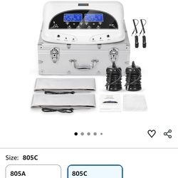 veicomtech Dual Ionic Foot Bath Detox Machine - Professional Ionic Foot Bath Spa Cleanse with 2 Waist Belts, 2 Arrays, 10 Liners