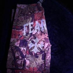 (Negotiable) “FEARLESS” Camo Cargo Pants