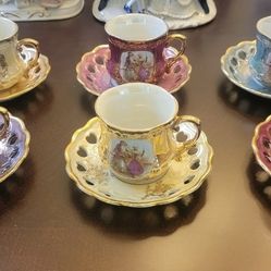 Antique Tea Cup and Saucer Japan, RARE