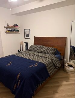 Wooden Queen Platform Storage Bed