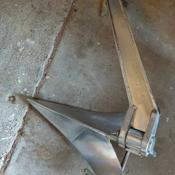 35 Lb Stainless Steel Anchor Hinged Plow Style