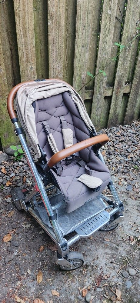 Mamas & Papas Leather Stroller Brand New