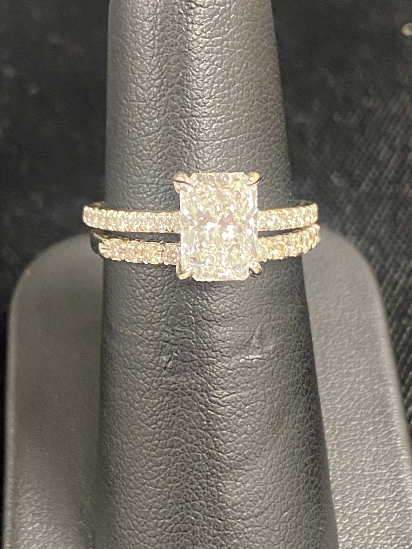 Diamond Ring 1.58 Cttw Wedding Set