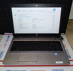 Hp 650 G3/7th Gen I5/8ram/256 Ssd/ Win 10 Pro