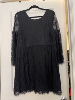 Black Lace Mini Dress