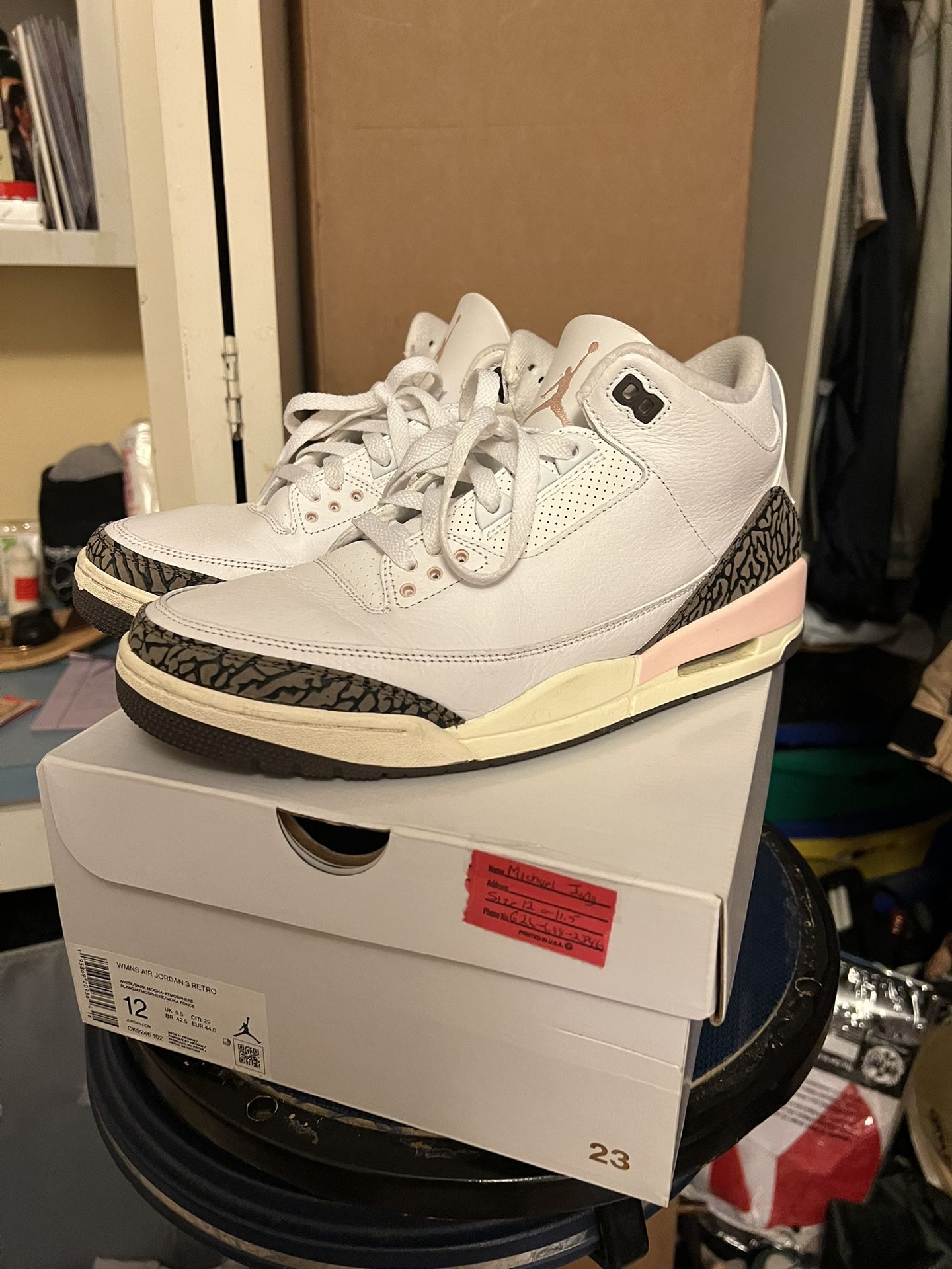 Jordan Pink Mocha Woman Size 12