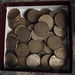 Vintage Mexican 100 Peso Carranza Coins 