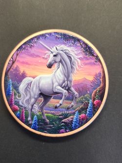 5 Ounce Colorized Unicorn AVDP .999 Copper