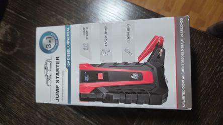 3-in-1 12V Portable Jump Starter