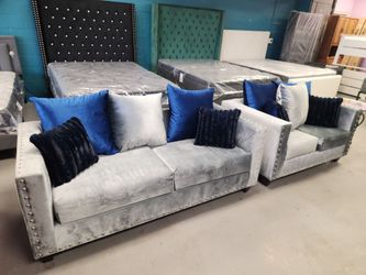 Sofa and loveseat on sale for: