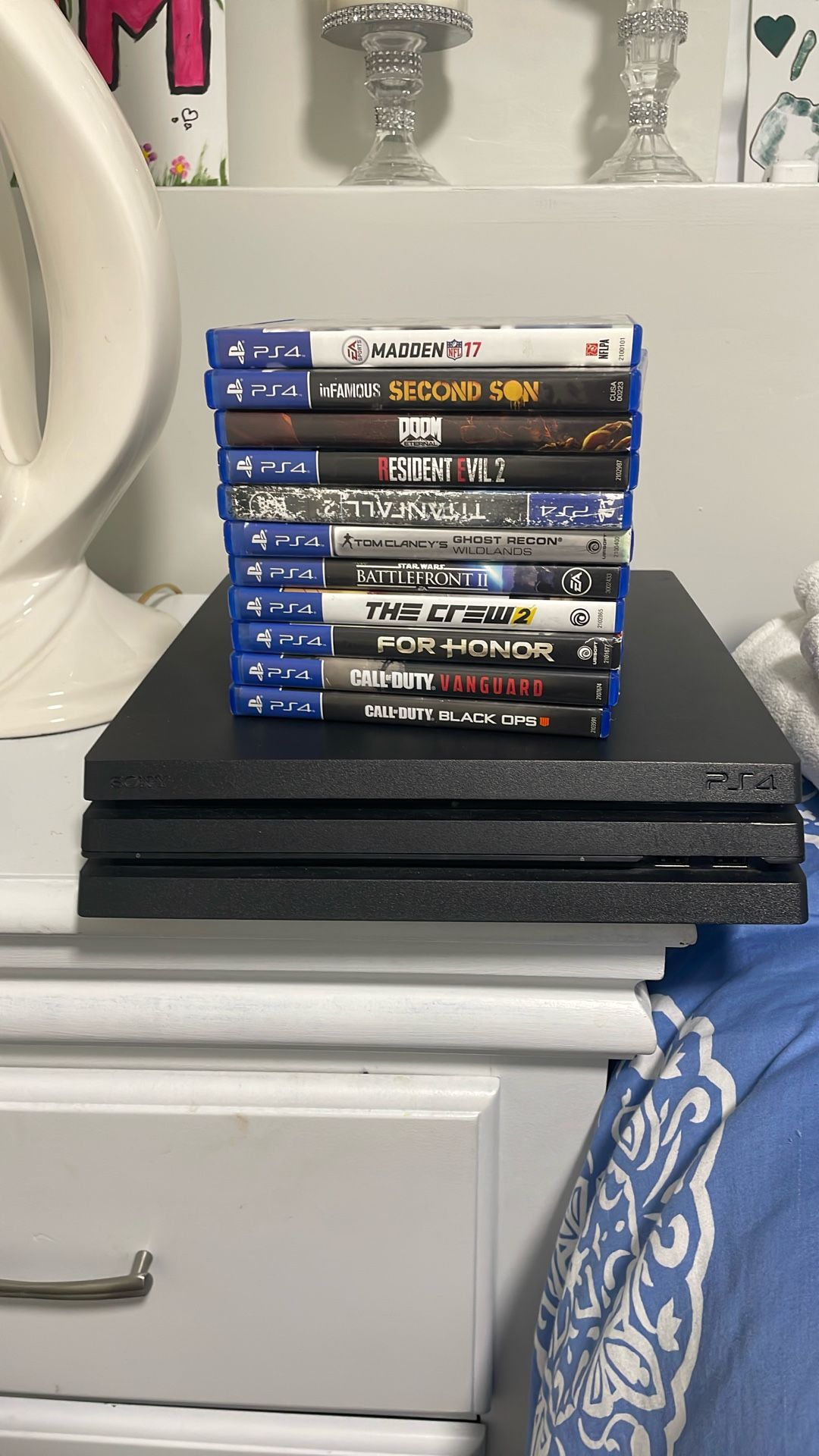 Ps4 Pro With Games No Controller No Power Outlet