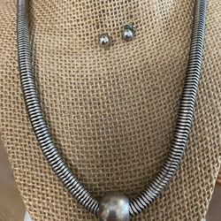 Juego cadena aretes stainlend