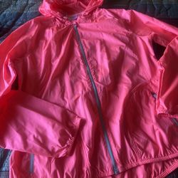 Womens Pink Danskin Light Windbreaker  S