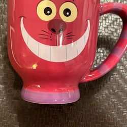 Disney Theme Parks Cheshire Cat Big Jumbo 5" Coffee Mug Cup Alice In Wonderlandp