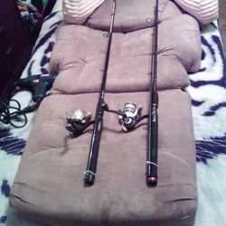 Shakespeare: 2 Rod And Reels In Good Cond.