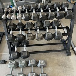 Dumbbells With Rack