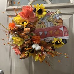 Fall Door Wreath / Thanksgiving 