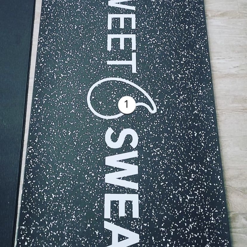 Sweet Sweat® Non-Slip Yoga Mat 6ft x 2ft with 6mm Thickness