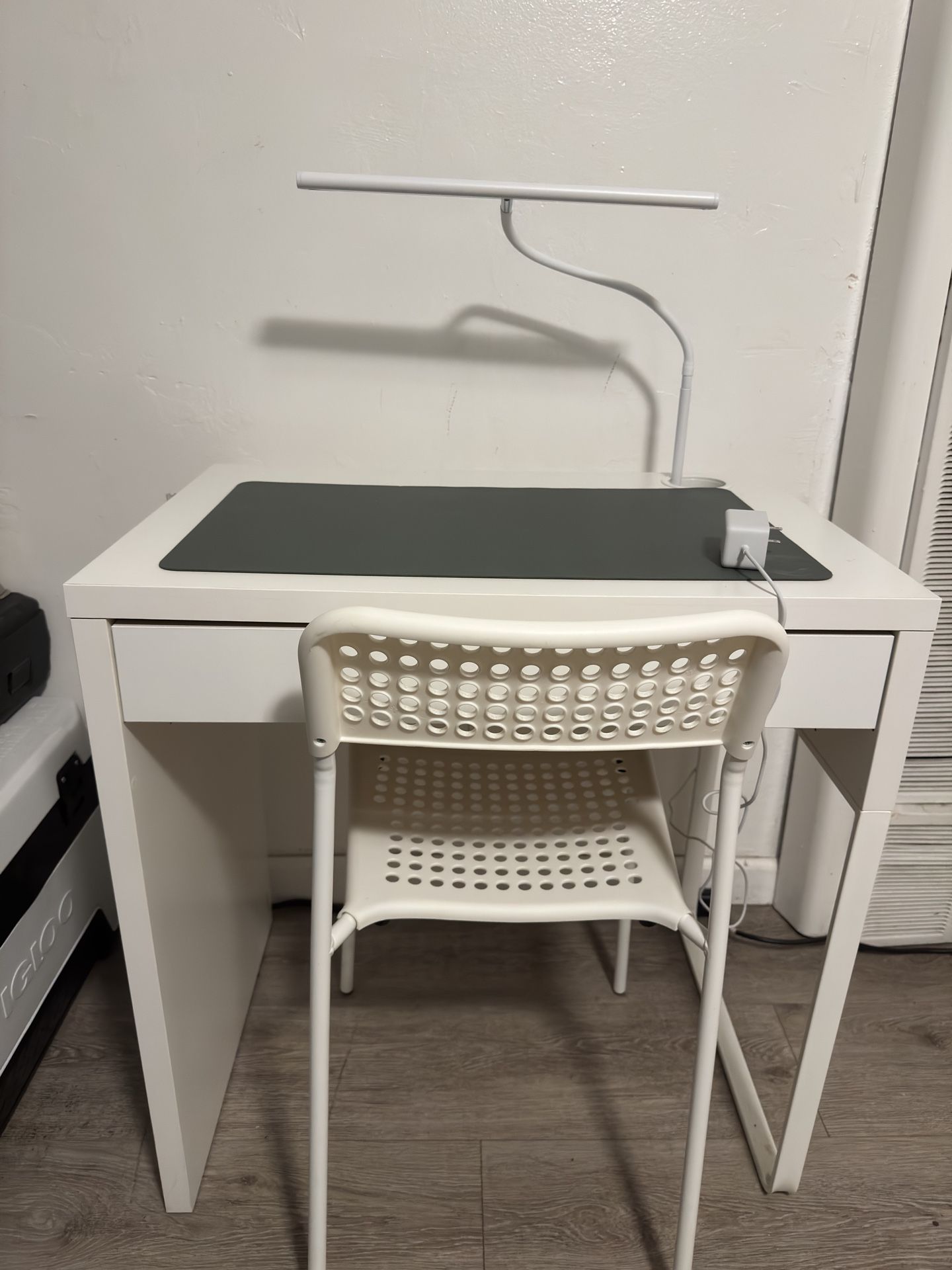IKEA desk W/light And Chair