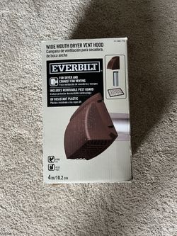 Everbilt Wide Mouth Dryer Vent Hood With Grate In Brown